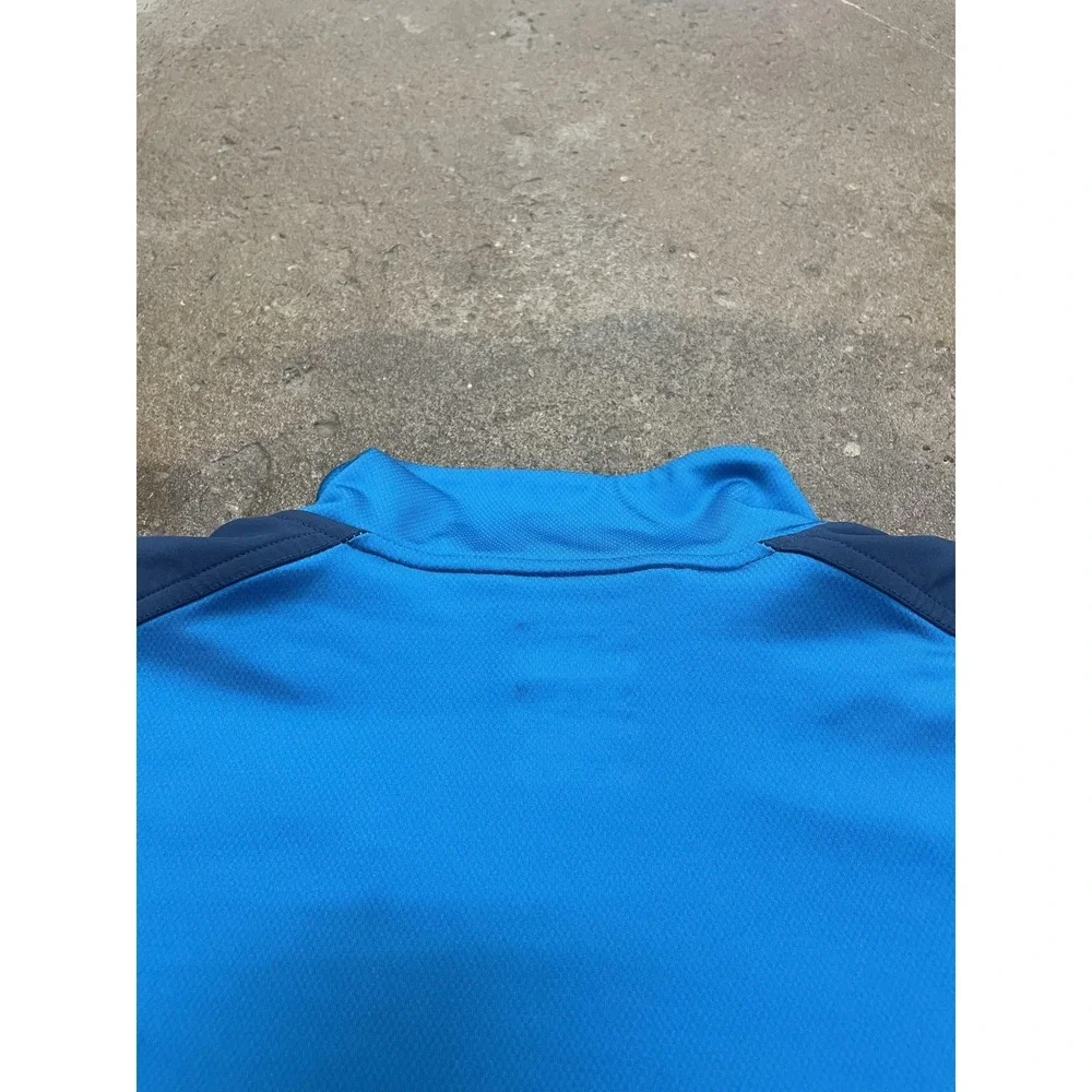 The North Face Shirt Mens Medium‎ Blue 1/4 Zip FlashDry Long Sleeve Hiking Trail